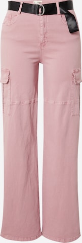 Tally Weijl Regular Cargo Pants in Pink: front