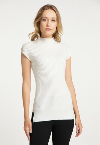 DreiMaster Klassik Sweater in White: front