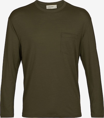 ICEBREAKER Functioneel shirt 'Granary' in Groen: voorkant