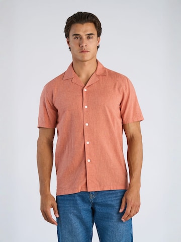 Lindbergh Regular fit Overhemd in Oranje