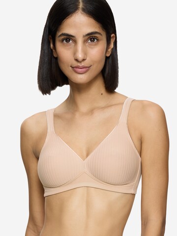 TRIUMPH T-shirt Bra 'Modern Soft & Cotton' in Beige: front