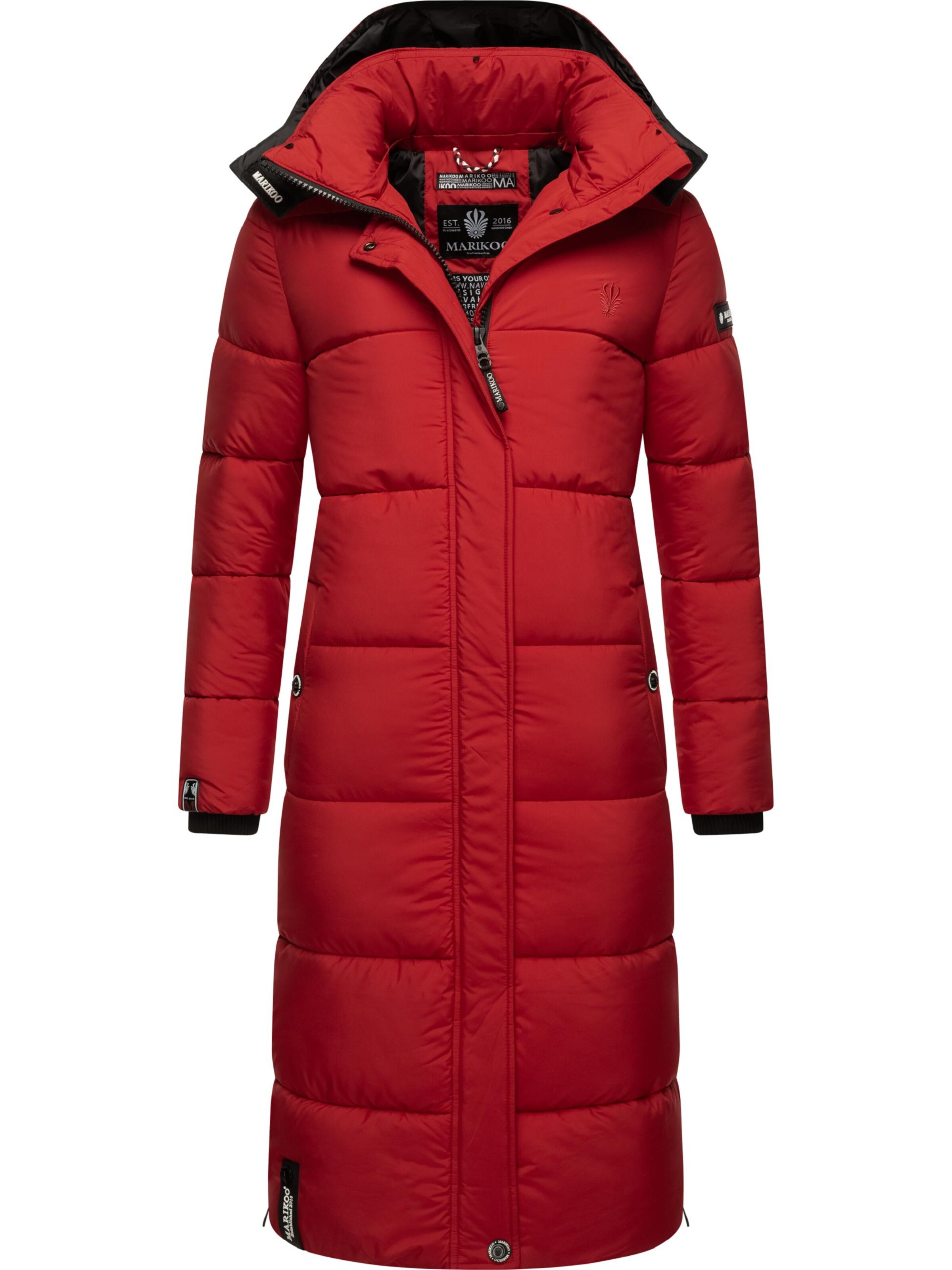 MARIKOO Zimný kabát - Červená