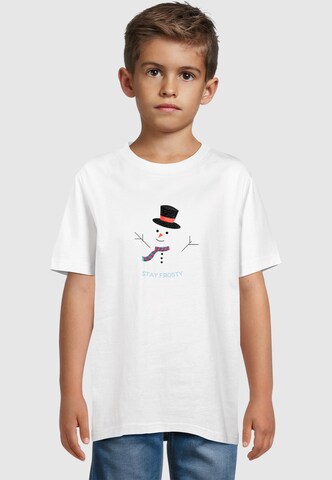 T-Shirt 'Stay Frosty' Merchcode en blanc : devant