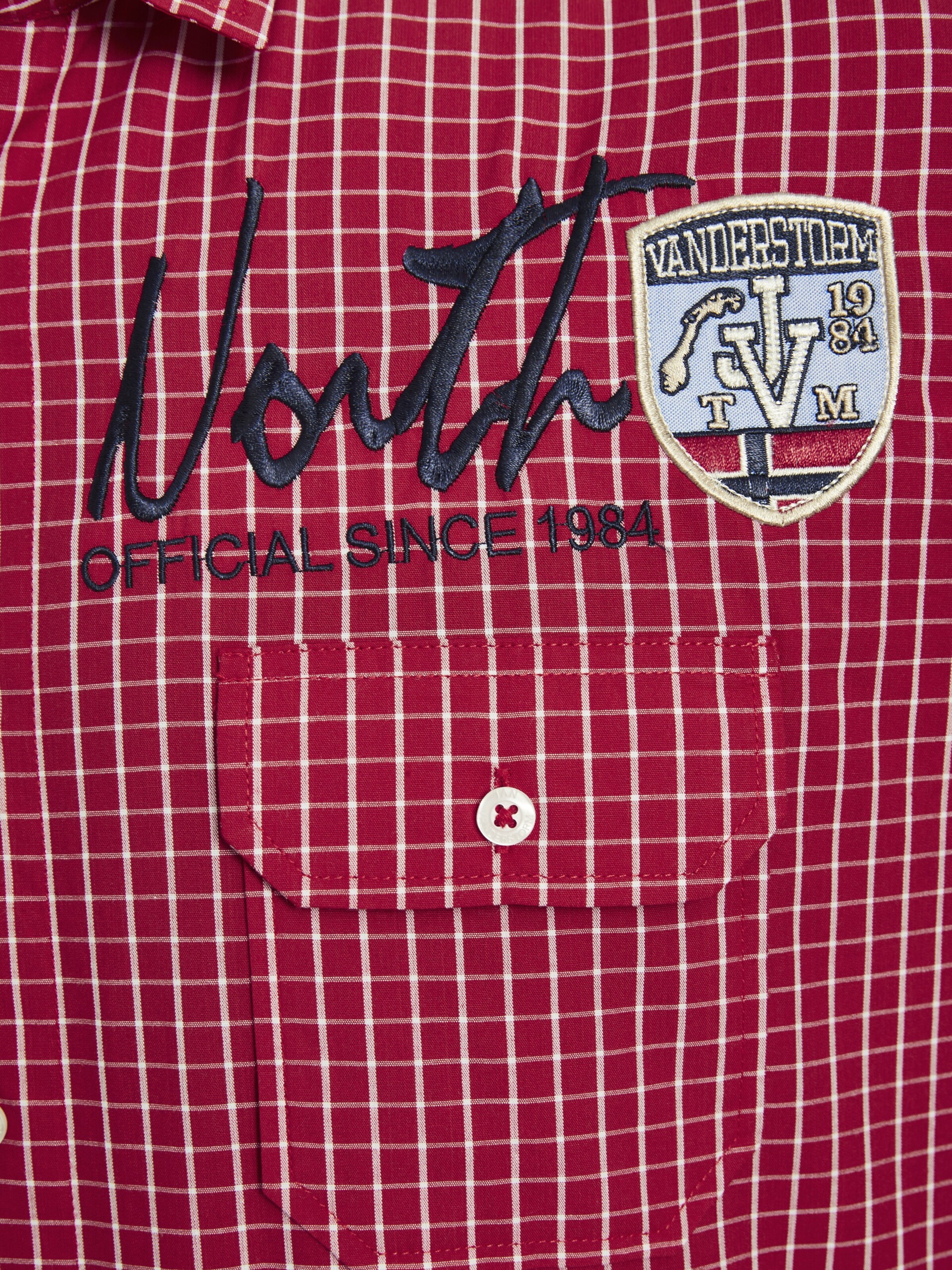 Jan Vanderstorm Comfort Fit Hemd 'Ajule' in Rot