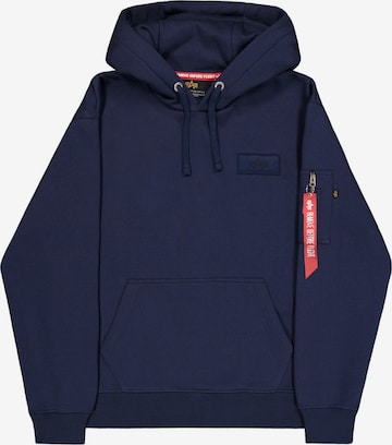 ALPHA INDUSTRIES Sweatshirt 'Mirror' in Blau: Vorderseite