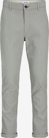 Coupe slim Pantalon chino Jack & Jones Plus en gris : devant