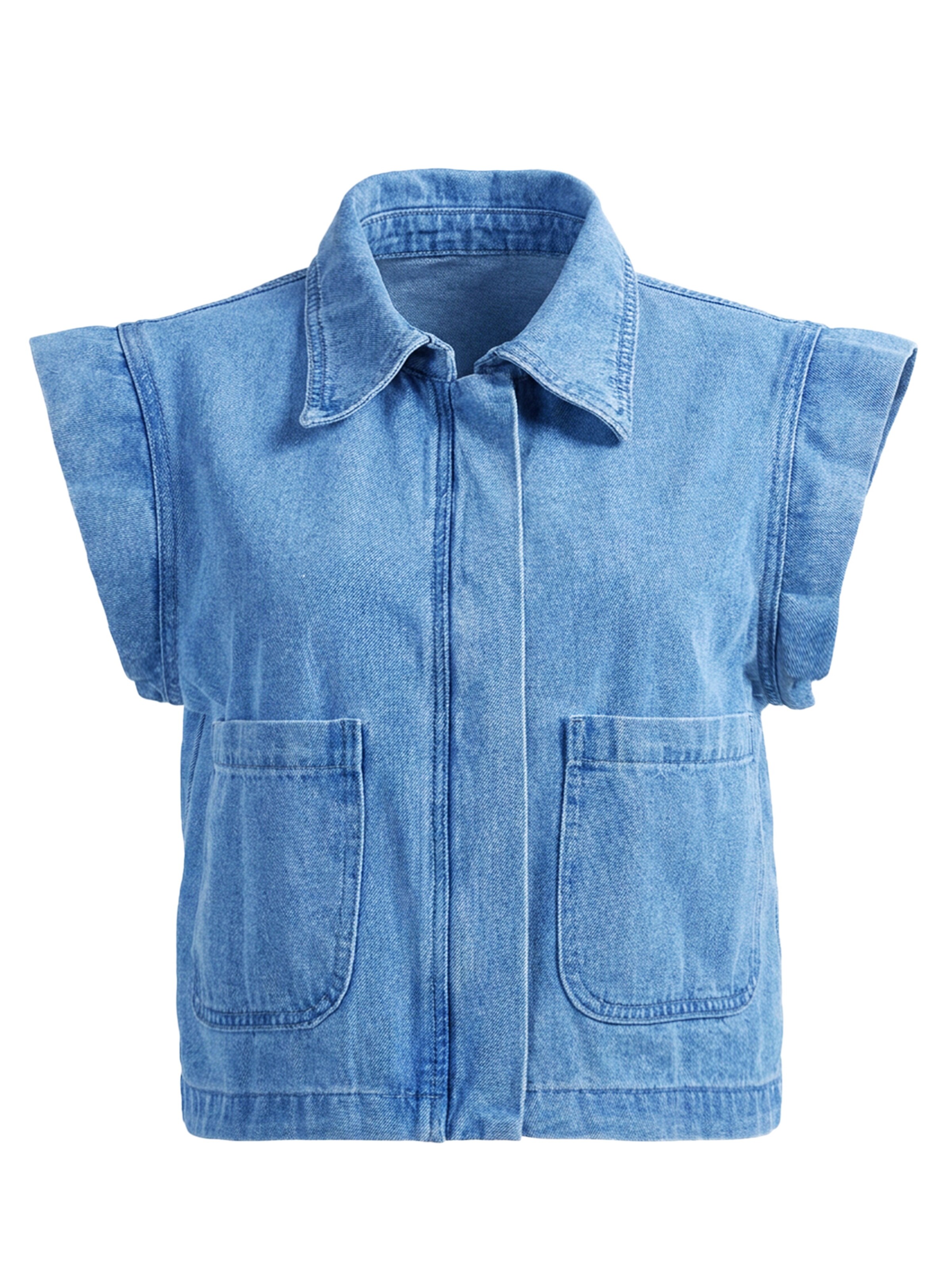 Imily Bela Bodywarmer in Blauw: voorkant