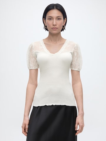 rosemunde - Camiseta 'Beatha' en beige: frente