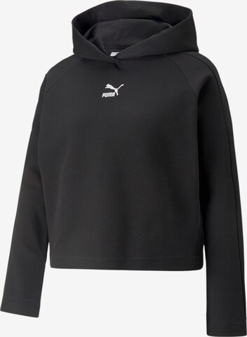 PUMA Sweatshirt 'T7 Dk' in Schwarz: predná strana