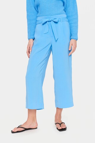 regular Pantaloni con pieghe 'Andrea' di SAINT TROPEZ in blu: frontale