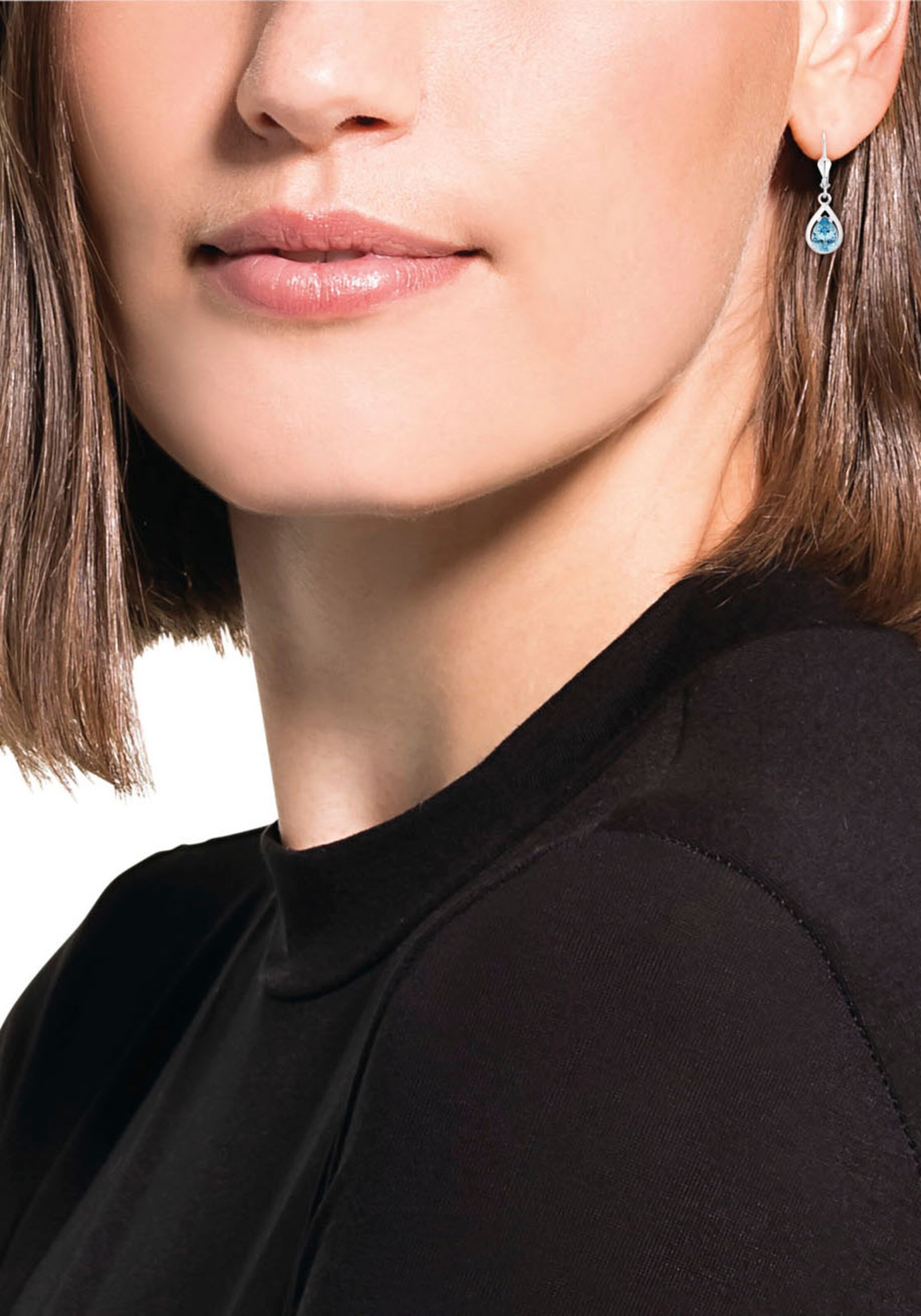 AMOR Earrings in Silver: front