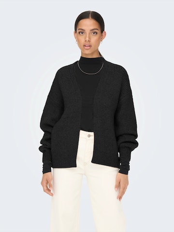 JDY Strickjacke 'JDYDINEA' in Schwarz: Vorderseite
