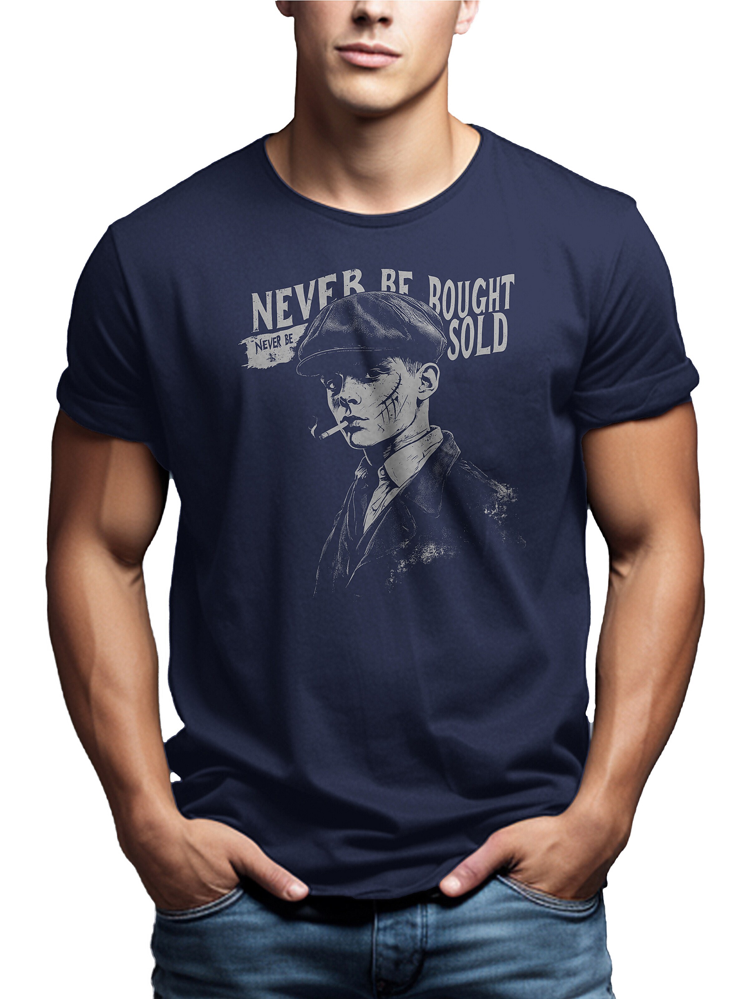 MAKAYA Shirt 'Never Be Bought' in Blue