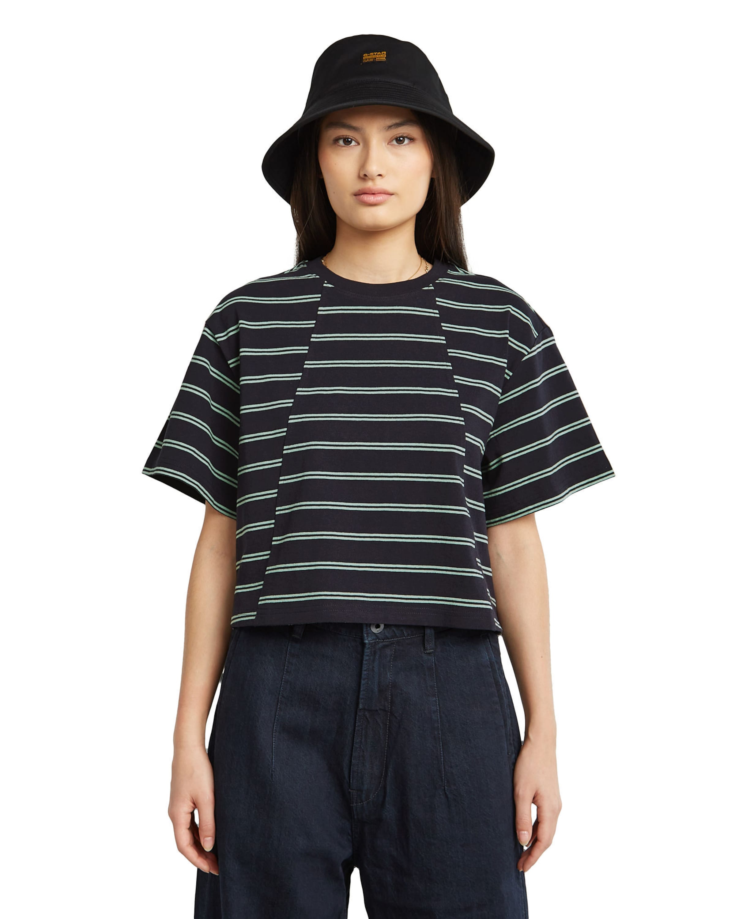 T-shirt G-STAR en bleu : devant