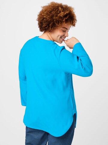 Lauren Ralph Lauren Plus Bluse 'TARIOT' in Blau