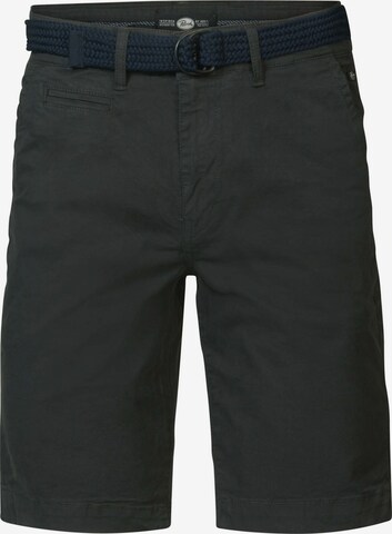 Petrol Industries Regular Chino Pants in Black: front