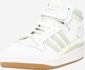 Baskets hautes 'Forum' ADIDAS ORIGINALS en blanc : devant