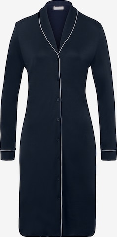 Hanro Nachthemd ' Natural Comfort 100cm ' in Blauw: voorkant