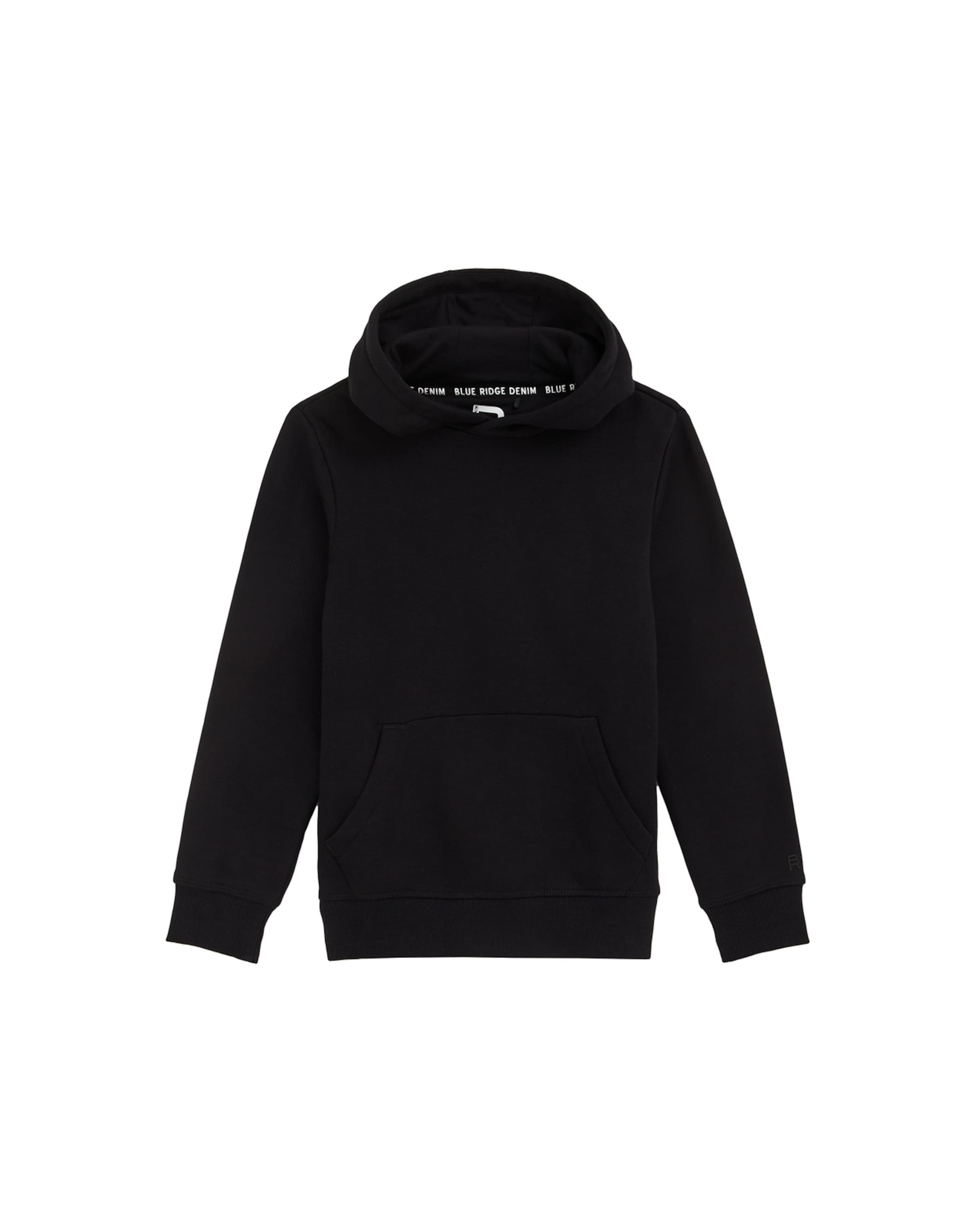 WE Fashion Μπλούζα φούτερ σε μαύρο: μπροστά