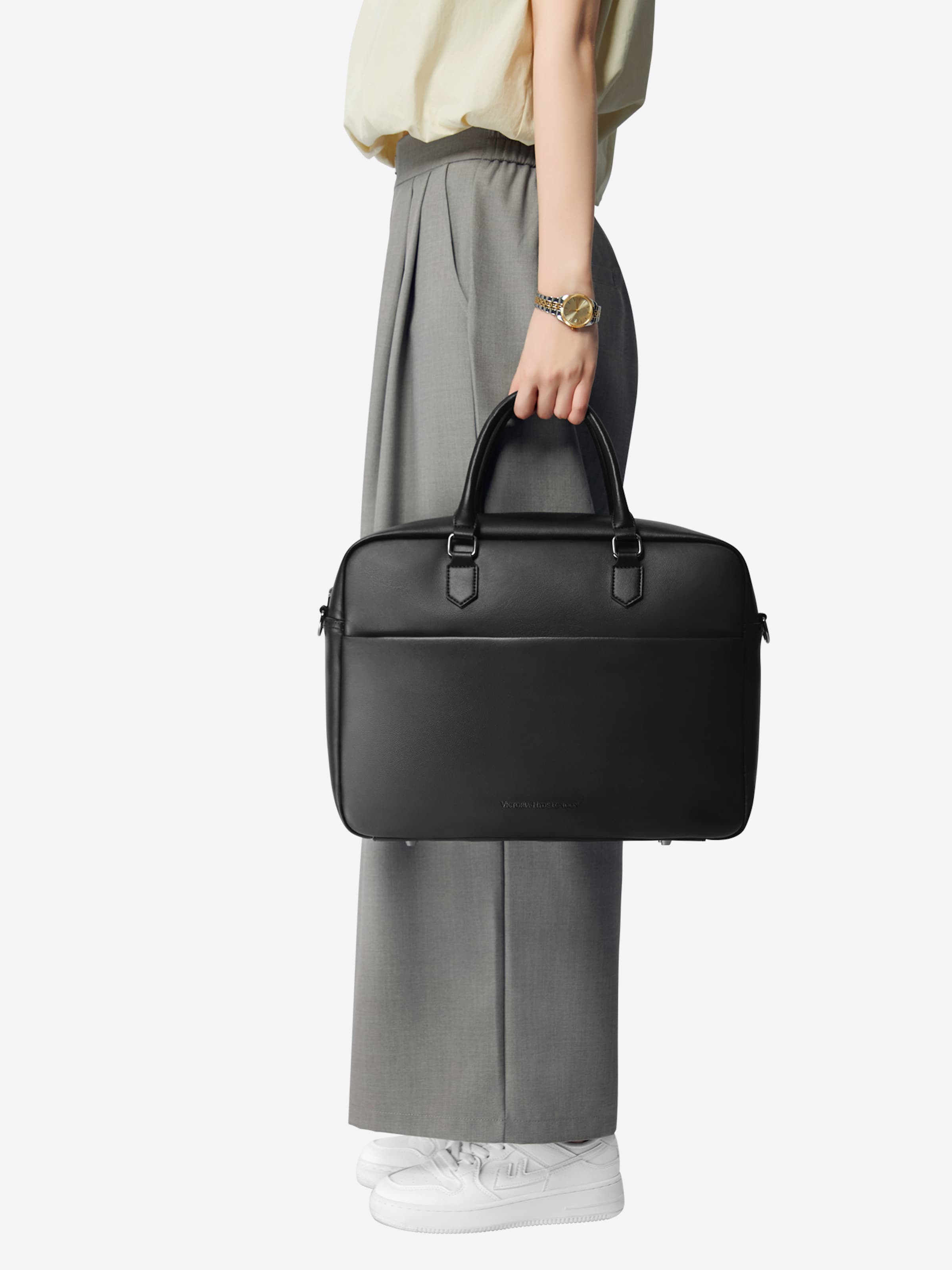 Borsa per laptop 'New Work' di Victoria Hyde in nero: frontale