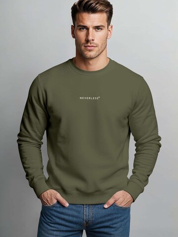 Neverless Sweatshirt 'Offline Club'‌‌ in Grün