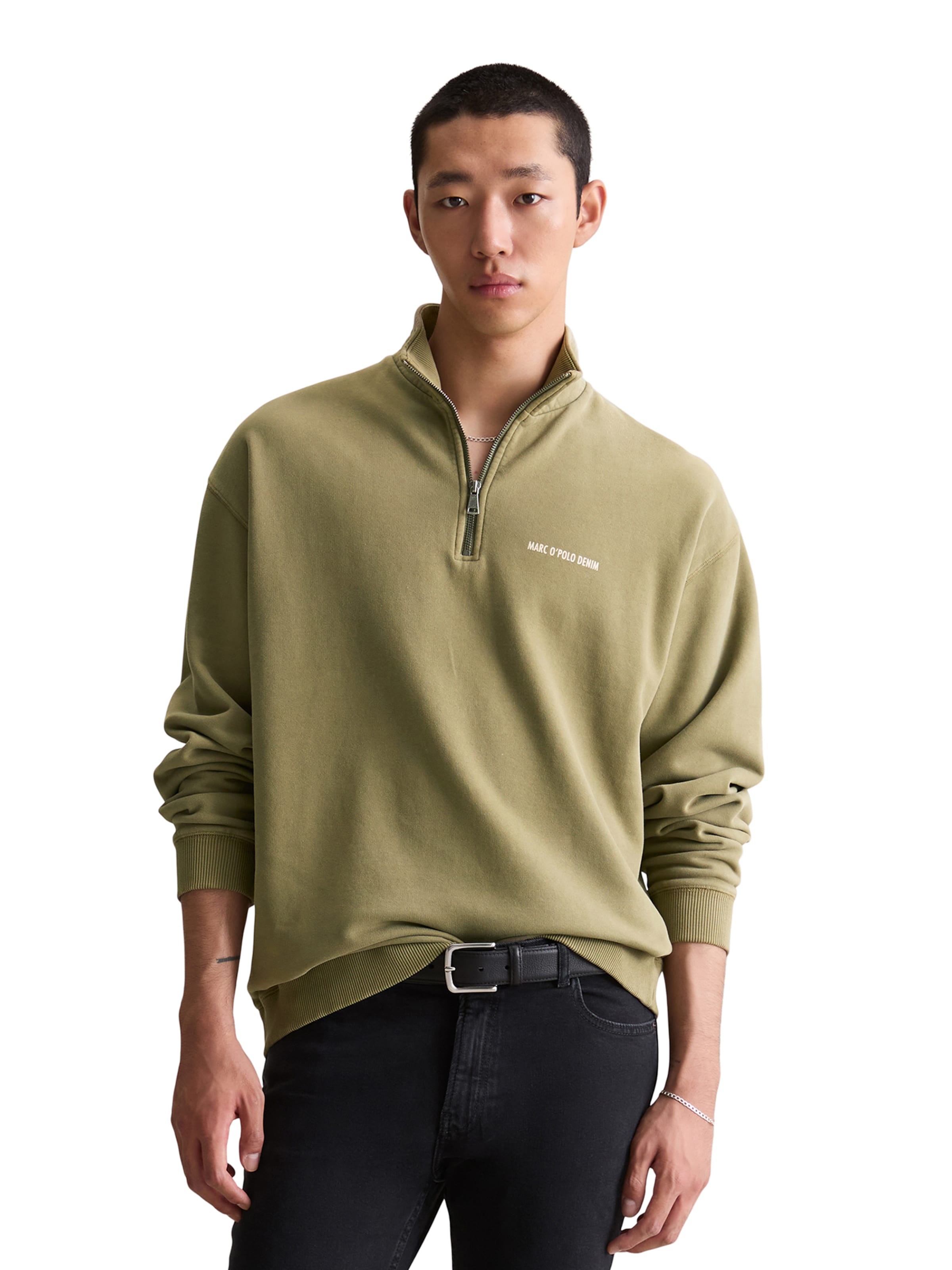 Marc O'Polo DENIM Sweatshirt i grön: framsida