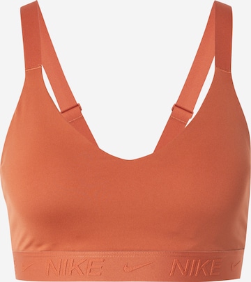 NIKE Bustier Sujetador deportivo INDY en Naranja Oscuro ABOUT YOU