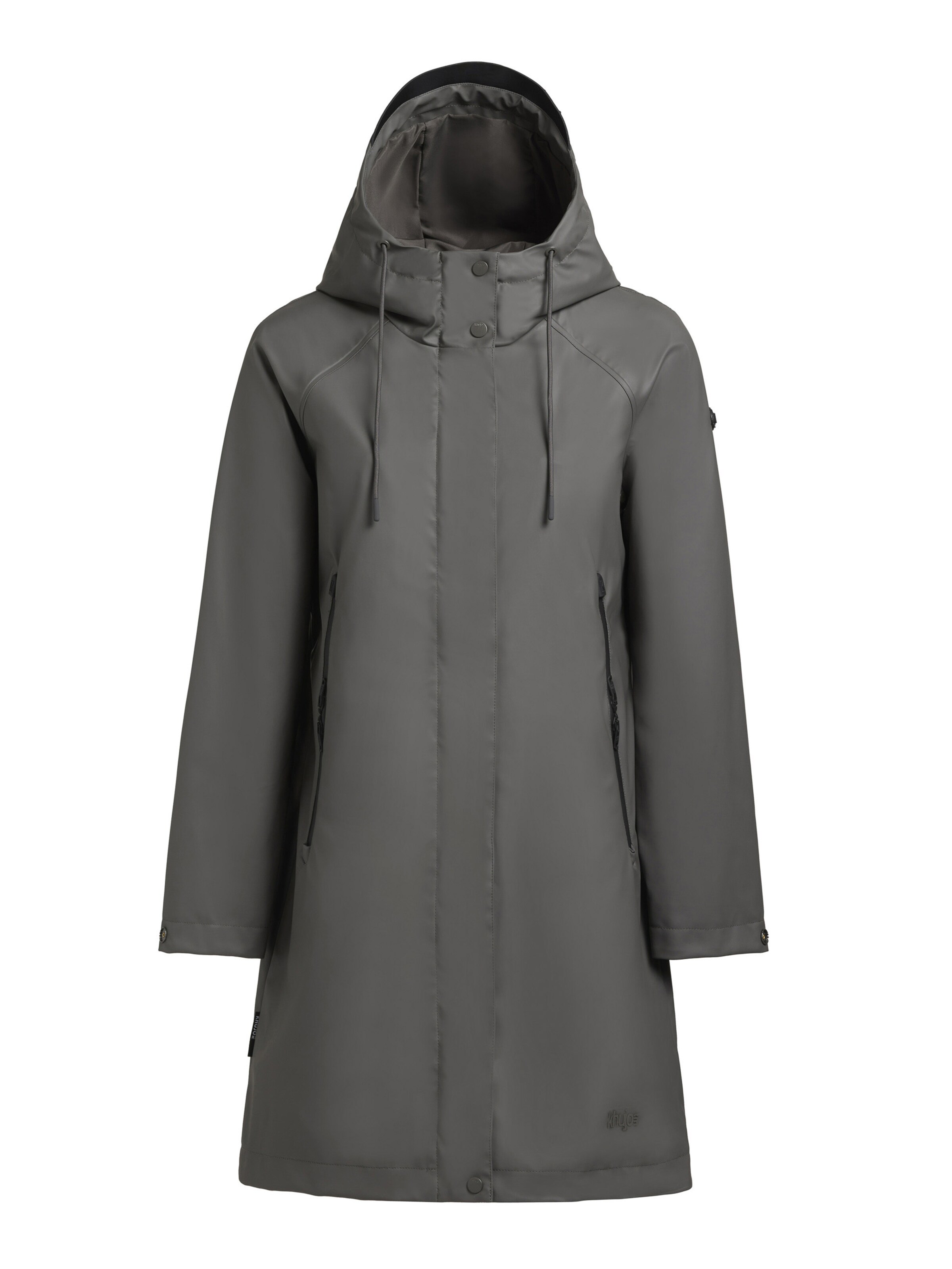 khujo Mantel 'Liede' in Grau: Vorderseite