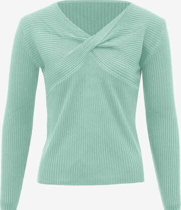 leo selection Sweater in Green: front