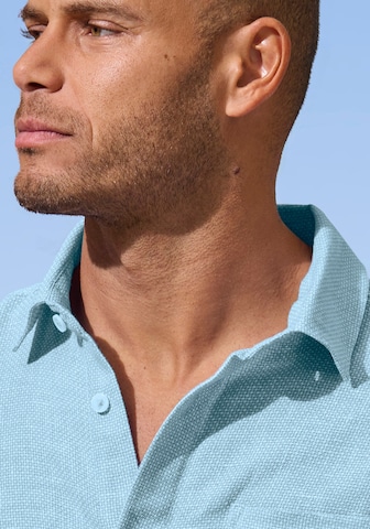 JOHN DEVIN Regular fit Button Up Shirt in Blue