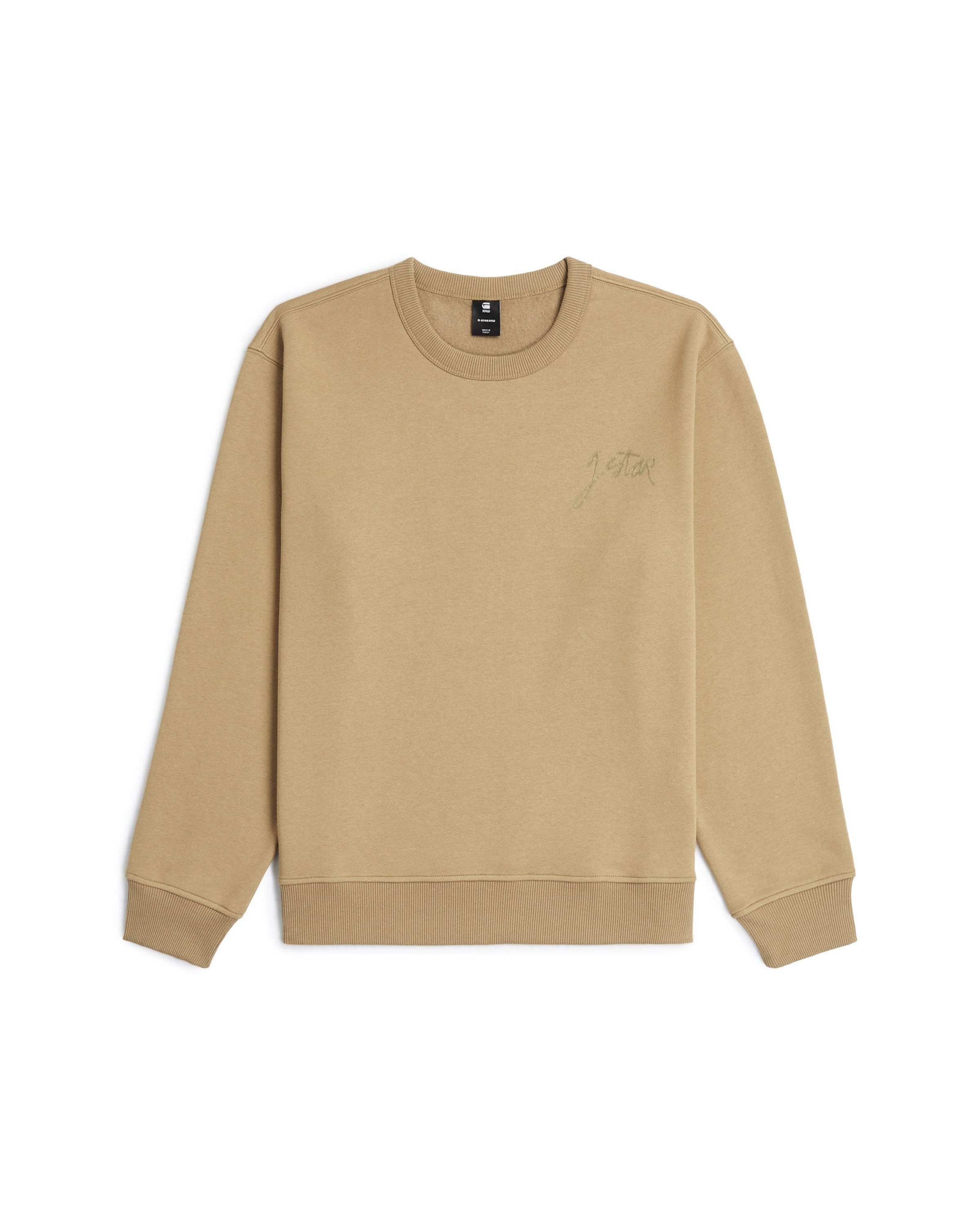 G-STAR Sweatshirt in Beige: front