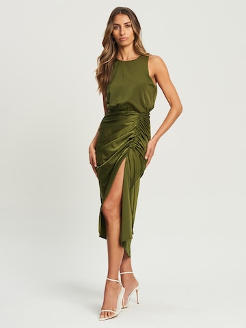 Rochie de cocktail 'WISTERIA' de la Chancery pe verde: față