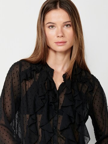 KOROSHI Bluse i sort