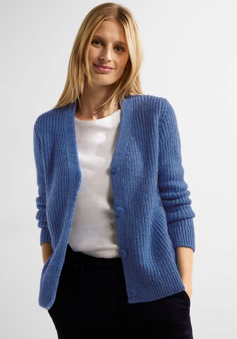 CECIL Knit Cardigan in Blue: front