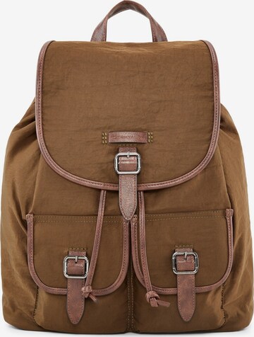 TOM TAILOR Backpack 'Tom' in Brown: front