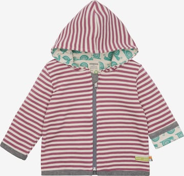 loud + proud Sweatjacke 'Wendejacke mit Kapuze' in Lila: Vorderseite