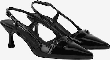 Desa Slingpumps 'High Heels' in Zwart: voorkant