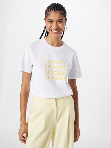 T-shirt Les Petits Basics en blanc : devant