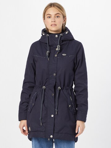 Ragwear Winterparka 'Canny' in Blauw: voorkant