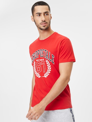 T-Shirt AÉROPOSTALE en rouge : devant