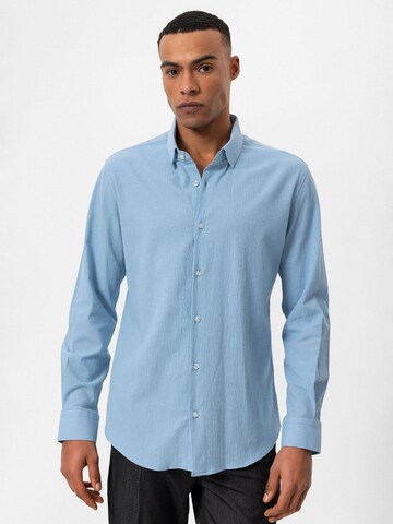 Antioch Regular fit Button Up Shirt in Blue