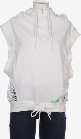 adidas STELLASPORT Sweatshirt & Zip-Up Hoodie in M in White: front