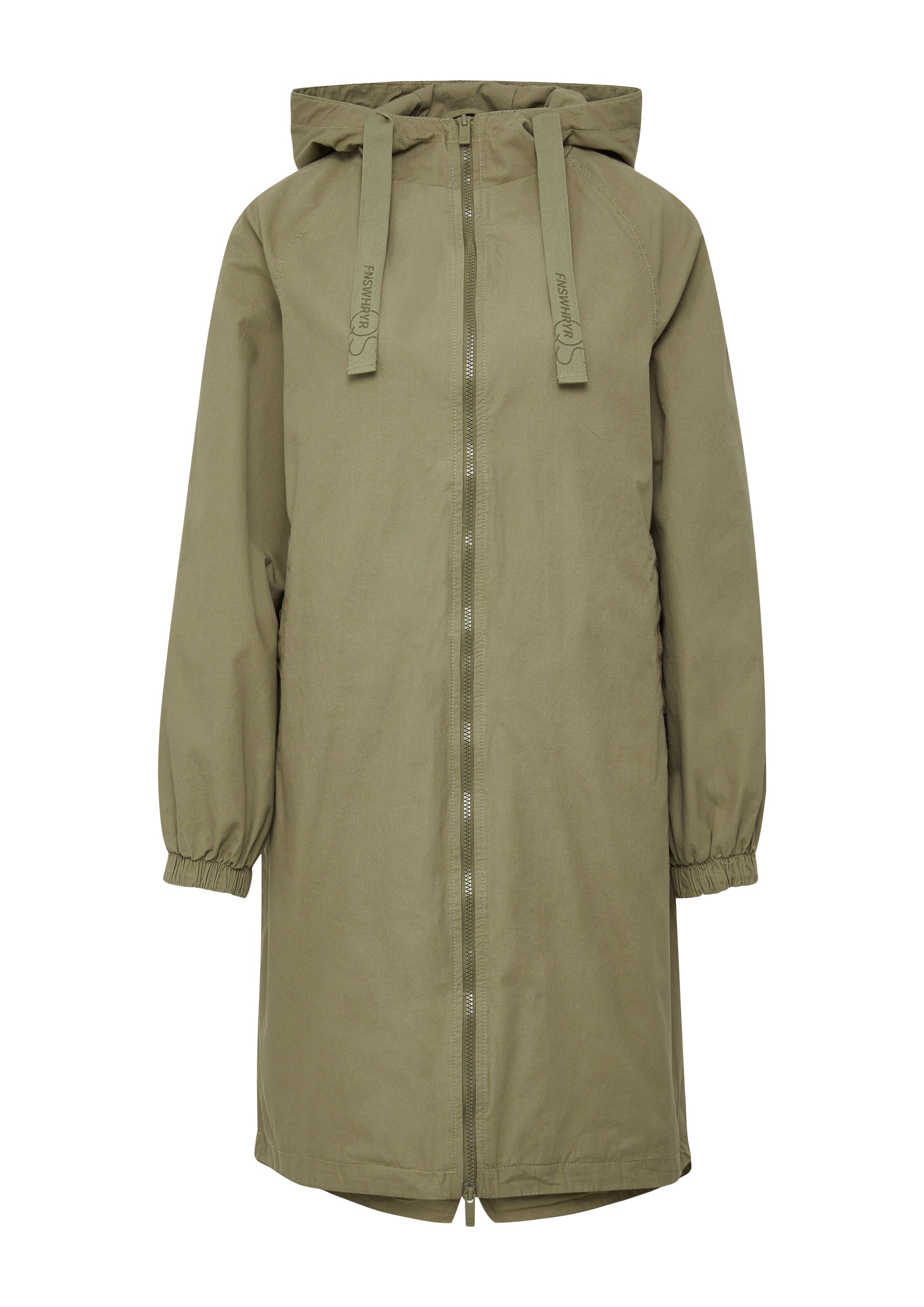 QS Tussenparka in Groen: voorkant