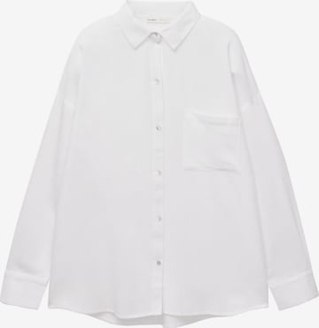 Chemisier Pull&Bear en blanc : devant