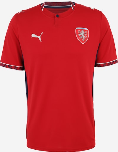 PUMA Trikoo 'Tschechien 2026' värissä kirsikanpunainen / musta / valkoinen, Tuotenäkymä