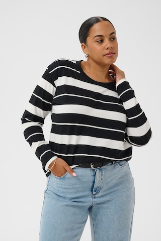 KAFFE CURVE Shirt in Black: front
