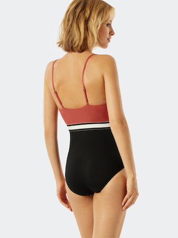 SCHIESSER Bustier Badpak 'Californian Dream' in Rood