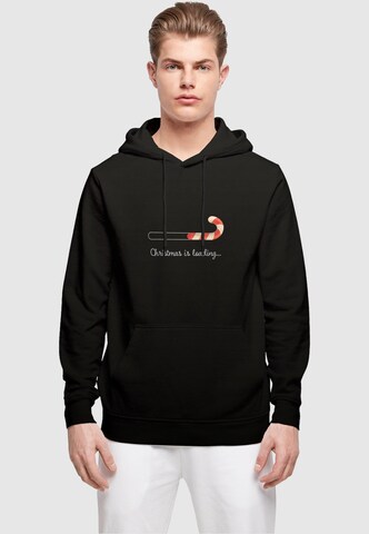 Merchcode Sweatshirt 'Christmas Loading' in Black: front