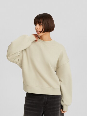 Bershka Sweatshirt in Beige: Vorderseite