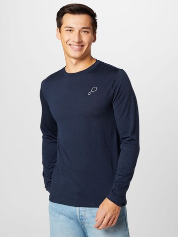 T-Shirt fonctionnel 'Everbase' PYUA en bleu : devant